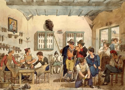 Bottega del calzolaio da Bartolomeo Pinelli